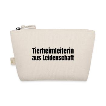 Tierheimleiterin aus Leidenschaft Tiere Geschenk - Bio-Täschchen - Natur - Vorne