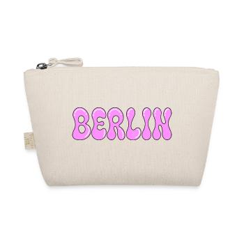 Berlin Bubbles Pink Retro - Bio-Täschchen - Natur - Vorne