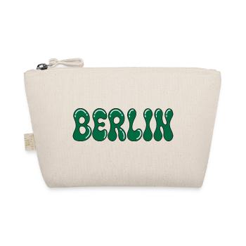 Berlin Psychedelic Green Black - Bio-Täschchen - Natur - Vorne