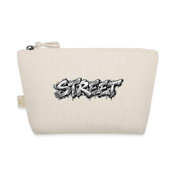 STREET Chrome Graffiti: Silver Street Art Classic - Bio-Täschchen - Natur - Vorne