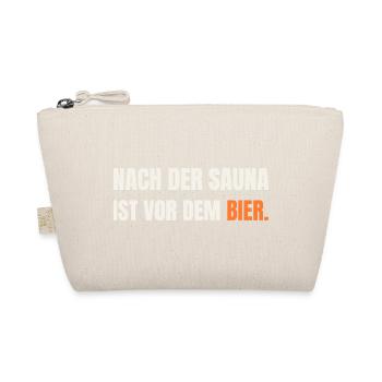 Sauna Spruch: Nach der Sauna ist vor dem Bier - Bio-Täschchen - Natur - Vorne