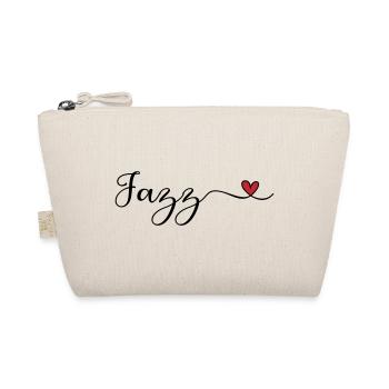 Jazz Heart Typografie - Bio-Täschchen - Natur - Vorne