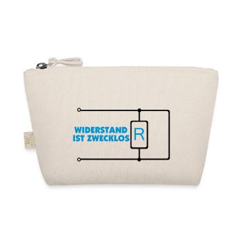 widerstand ist zwecklos - Bio-Täschchen - Natur - Vorne