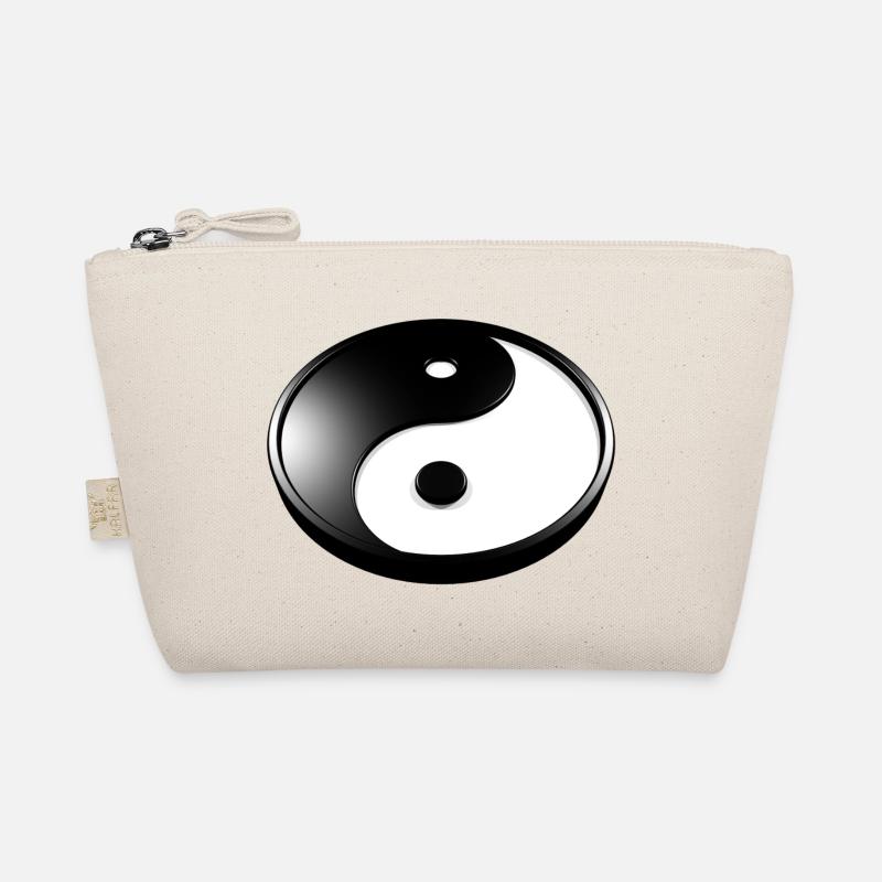 Yin Yang 3D - Bio-Täschchen - Natur