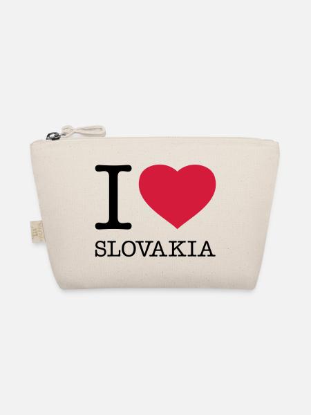 I LOVE SLOVAKIA Slowakei - Bio-Täschchen - Natur - Vorne