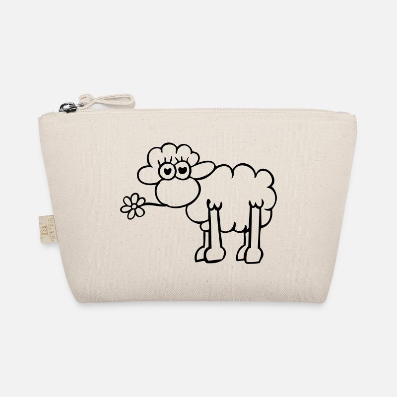 verliebtes Schaf 1farb Bio-Täschchen