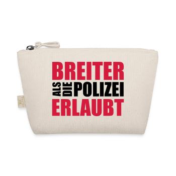 Breiter als die Polizei erlaubt! - Bio-Täschchen - Natur - Vorne