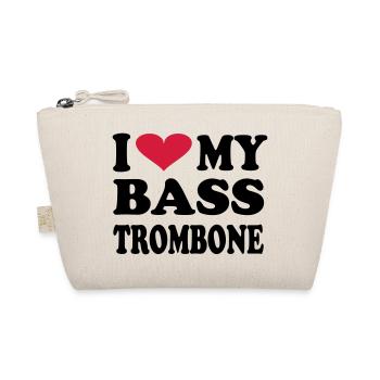 I Love my bass trombone - Bio-Täschchen - Natur - Vorne