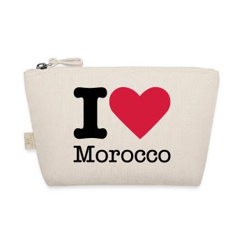 I Love Morocco - Bio-Täschchen - Natur - Vorne