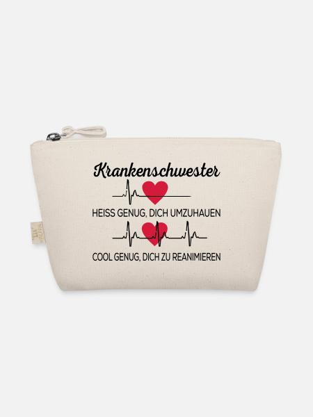 Krankenschwester - Bio-Täschchen - Natur