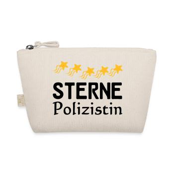 Sterne Polizistin Geschenk - Bio-Täschchen - Natur - Vorne