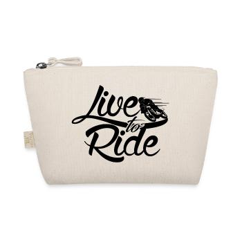 Live to Ride - Bio-Täschchen - Natur - Vorne