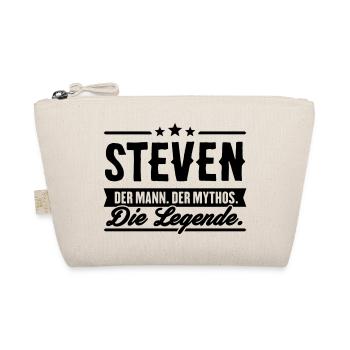 Mann Mythos Legende Steven - Bio-Täschchen - Natur - Vorne