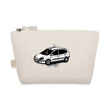 Small white car - Organic Pouch - nature - Front