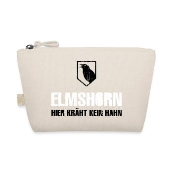 Elmshorn Kraehe schwarz-weiß - Bio-Täschchen - Natur - Vorne