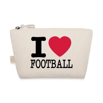 Ich liebe Fußball - Bio-Täschchen - Natur - Vorne