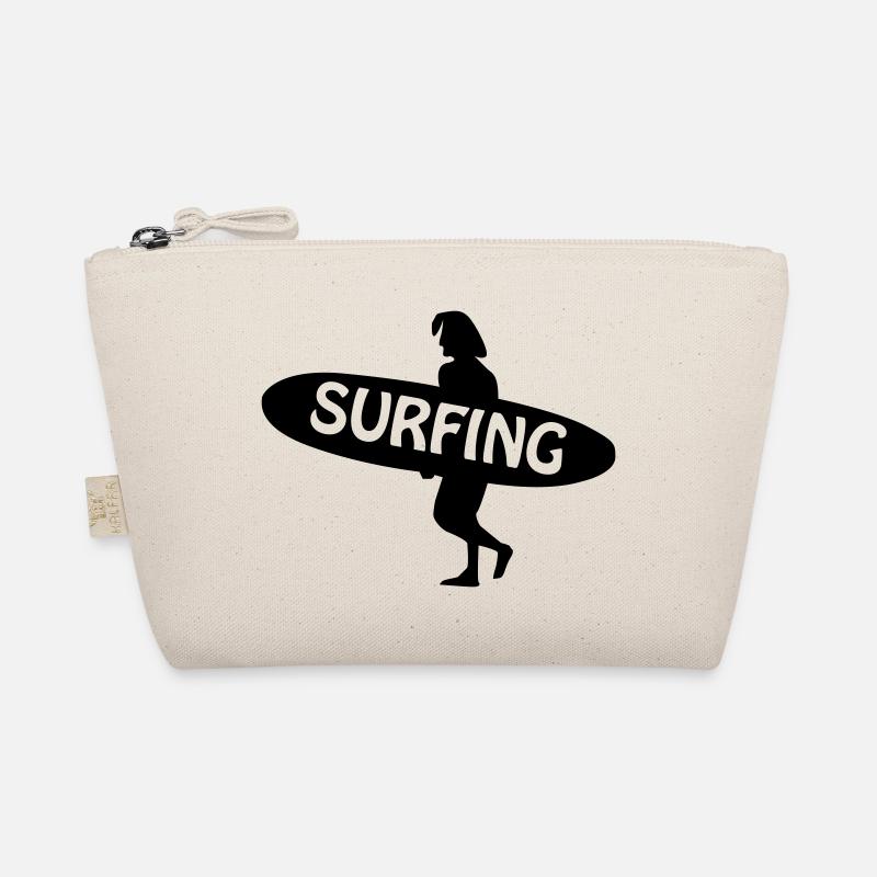 Surfen - Surfer - Bio-Täschchen - Natur
