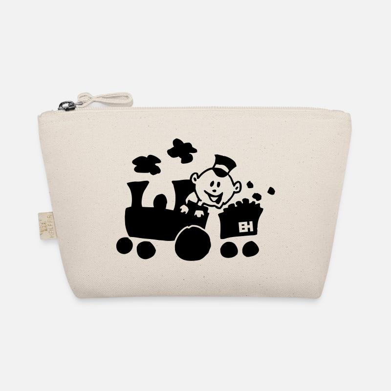 All Aboard for Laughs! Train design Organic Pouch