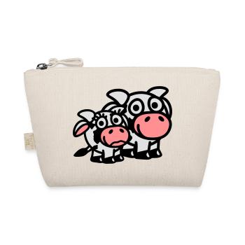 cow_family_dad_and_girl_3c - Organic Pouch - nature - Front