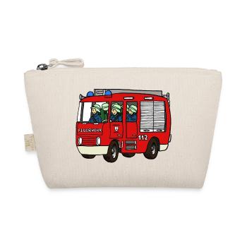 Feuerwehrauto - Bio-Täschchen - Natur - Vorne