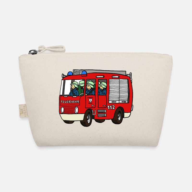 Feuerwehrauto - Bio-Täschchen - Natur