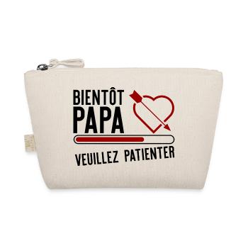 Bientôt papa t-shirt cadeau père - Trousse biologique - nature - Devant