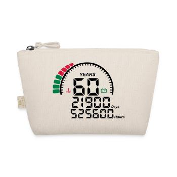 counter anniversary years 60 years - Organic Pouch - nature - Front