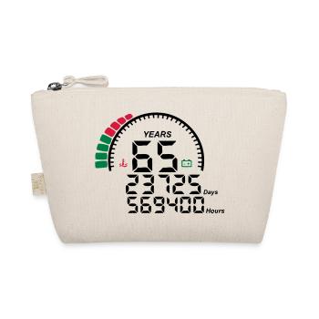 years 65 years anniversary meter - Organic Pouch - nature - Front