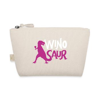 WineSaur Wine Drink Dino Vino Glass Wineglass Vine - Organic Pouch - nature - Front