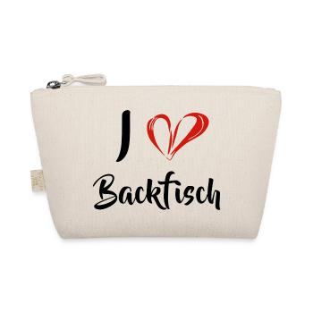 Lecker Fisch - I Love Backfisch - Bio-Täschchen - Natur - Vorne