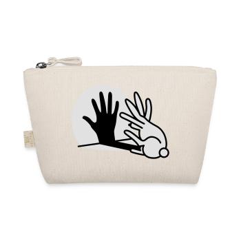 Hand shadow play rabbit shadow theater - Organic Pouch - nature - Front