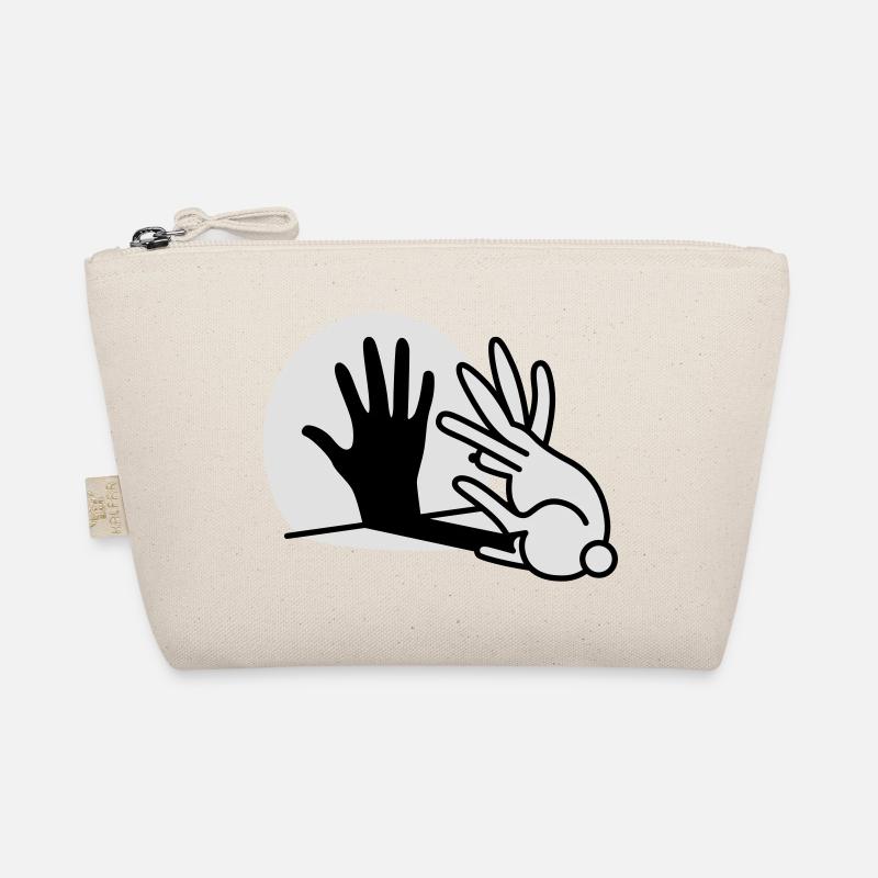 Chinese shadow hand rabbit - Organic Pouch - nature