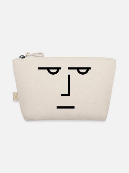 A serious look - Organic Pouch - nature - Front