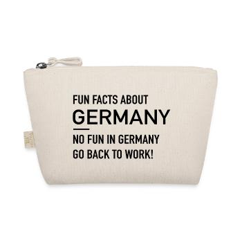 German Fun Facts - Bio-Täschchen - Natur - Vorne