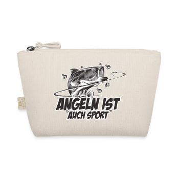 Angeln ist auch Sport - Bio-Täschchen - Natur - Vorne