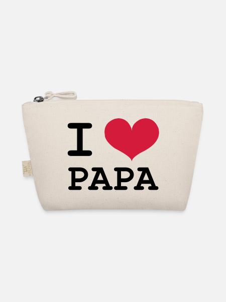 I Love Papa ! - Bio-Täschchen - Natur