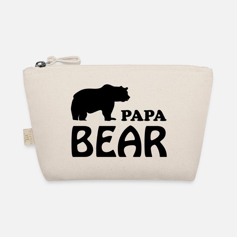 papa bear daddy dad Organic Pouch