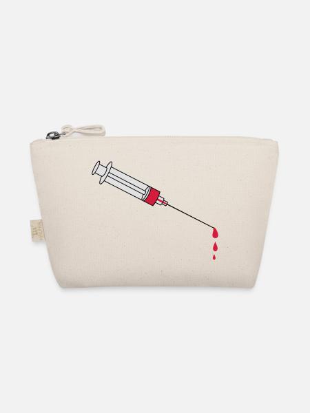 Blood Syringe - Bio-Täschchen - Natur - Vorne
