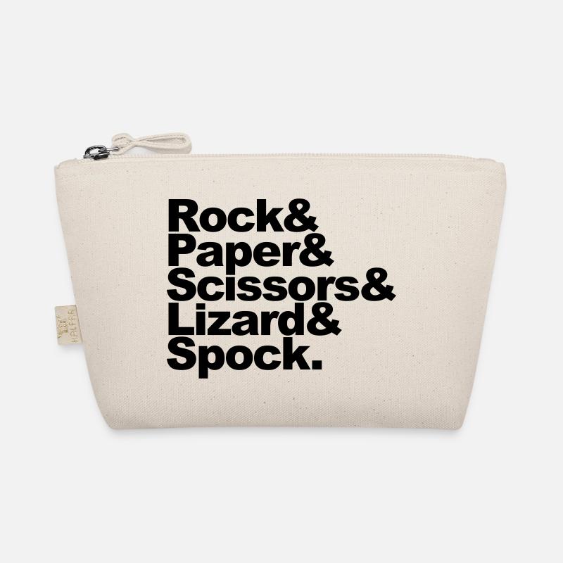 Rock Paper Scissors Lizard Spock Organic Pouch