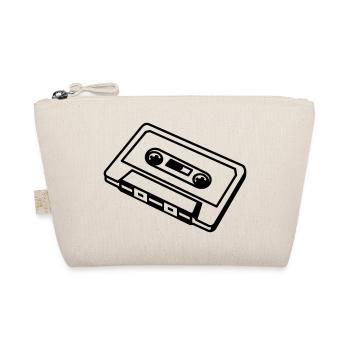 Retro Kassette – Old School Mixtape Musik Desig - Bio-Täschchen - Natur - Vorne