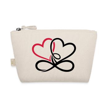 Deux coeurs infini amour infini amour - Trousse biologique - nature - Devant