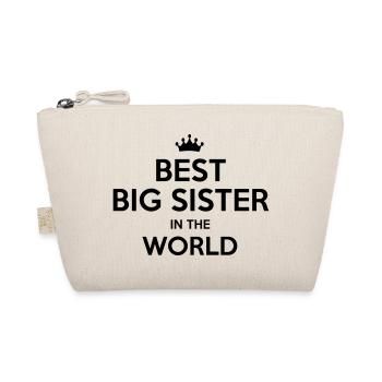best big sister in the world - Organic Pouch - nature - Front