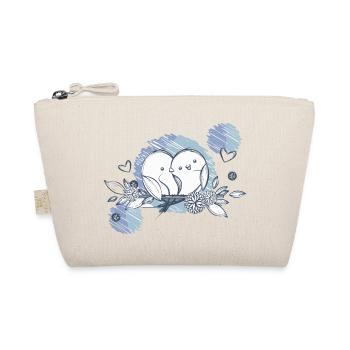 Wedding newlyweds gift just married love - Organic Pouch - nature - Front