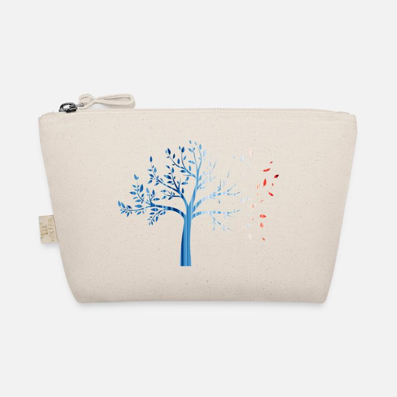 Warming stripes - loose nature / tree Organic Pouch