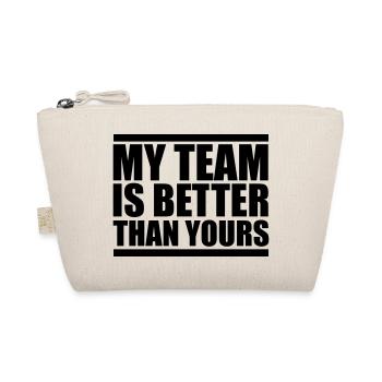 my team is better design - Bio-Täschchen - Natur - Vorne