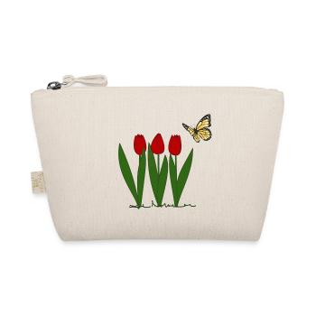 Tulips and butterfly, spring - Organic Pouch - nature - Front