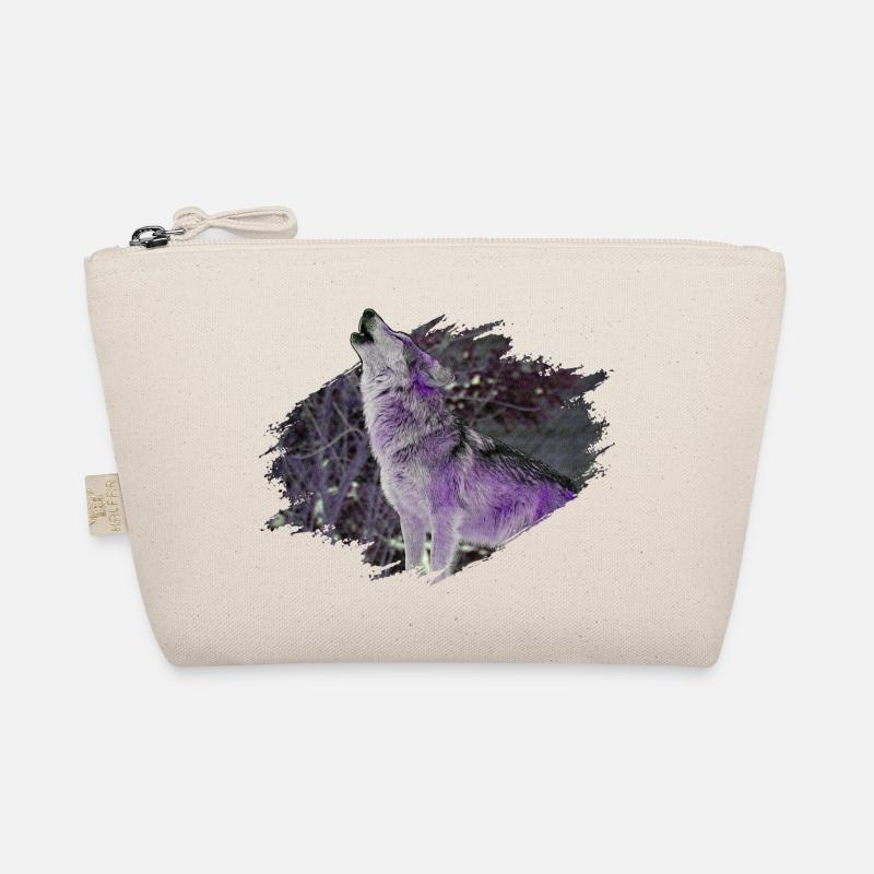 Wolf - Bio-Täschchen - Natur