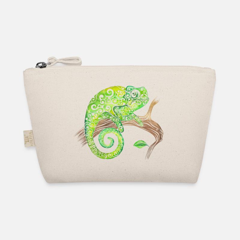 Swirly Chameleon Organic Pouch