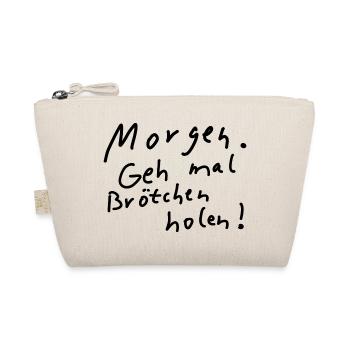 Brötchen holen Azubi Stift Lehrling Geselle Bau - Bio-Täschchen - Natur - Vorne