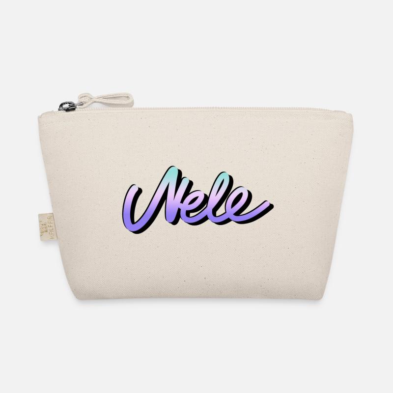 nele prénom name graffiti tag écriture coloré Trousse biologique